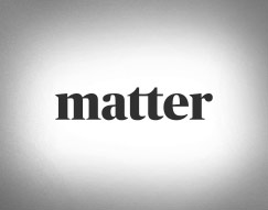 Matter Surfaces logo in black.